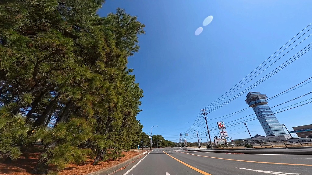 大洗海岸 サンビーチ通り 大洗海岸通り